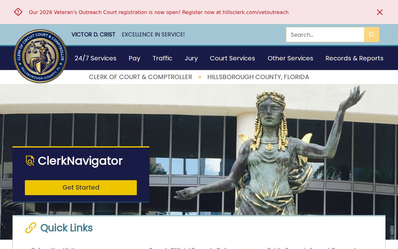 Hillsborough County residents directory Clerk portals