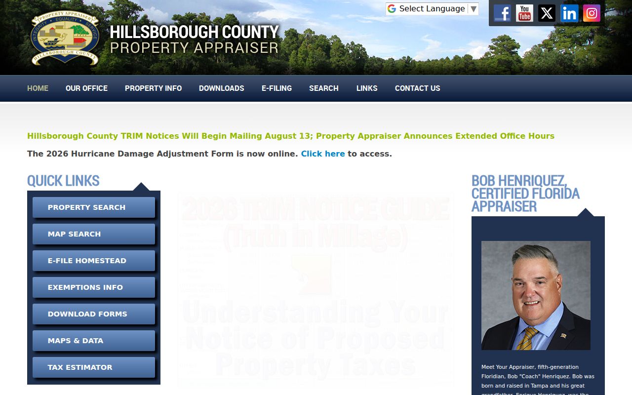 Hillsborough County residents directory property search